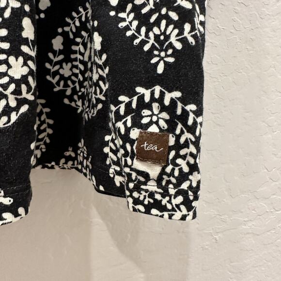 Tea Collection Black & Cream Patterned Tiered Dress - Picture 8 of 8